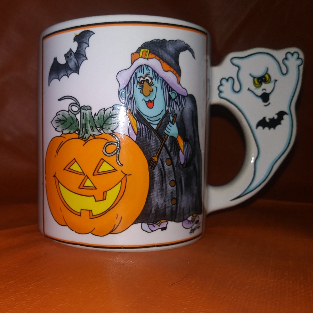 Vintage Halloween Coffee Cup